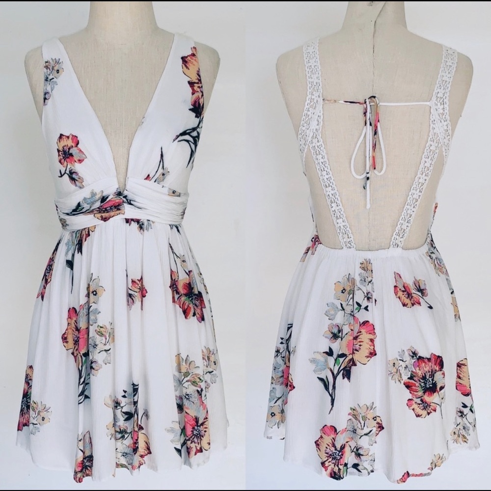 White Floral Dress